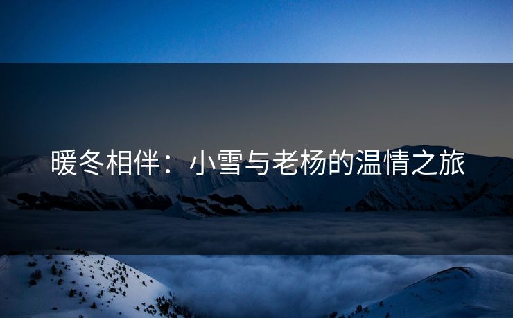 暖冬相伴:小雪与老杨的温情之旅